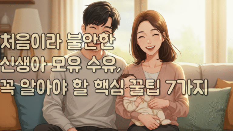 처음이라 불안한 신생아 모유 수유, 꼭 알아야 할 핵심 꿀팁 7가지
