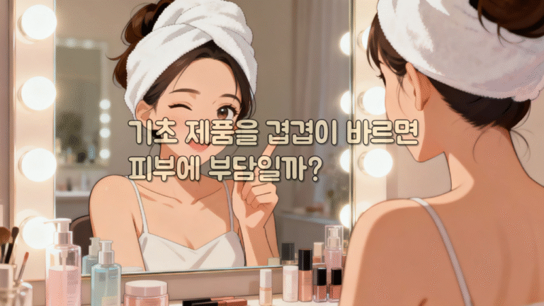 기초 제품을 겹겹이 바르면 피부에 부담일까?