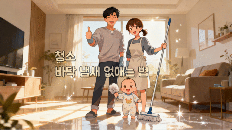 청소 바닥 냄새 없애는 법|자연재료로 간단히
