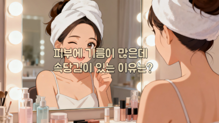 피부에 기름이 많은데 속당김이 있는 이유는?